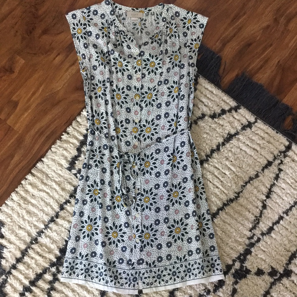 Loft Button Up Dress